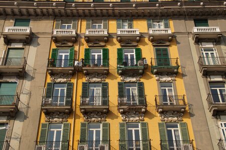 Building shutters apartment photo