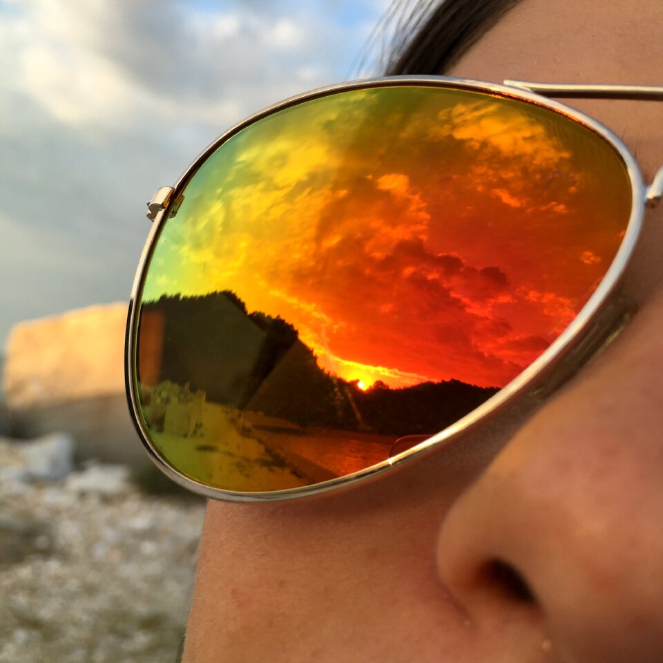 Colorful brown rainbow