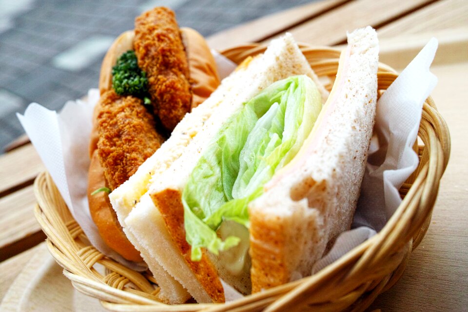 Basket croquettes coffee