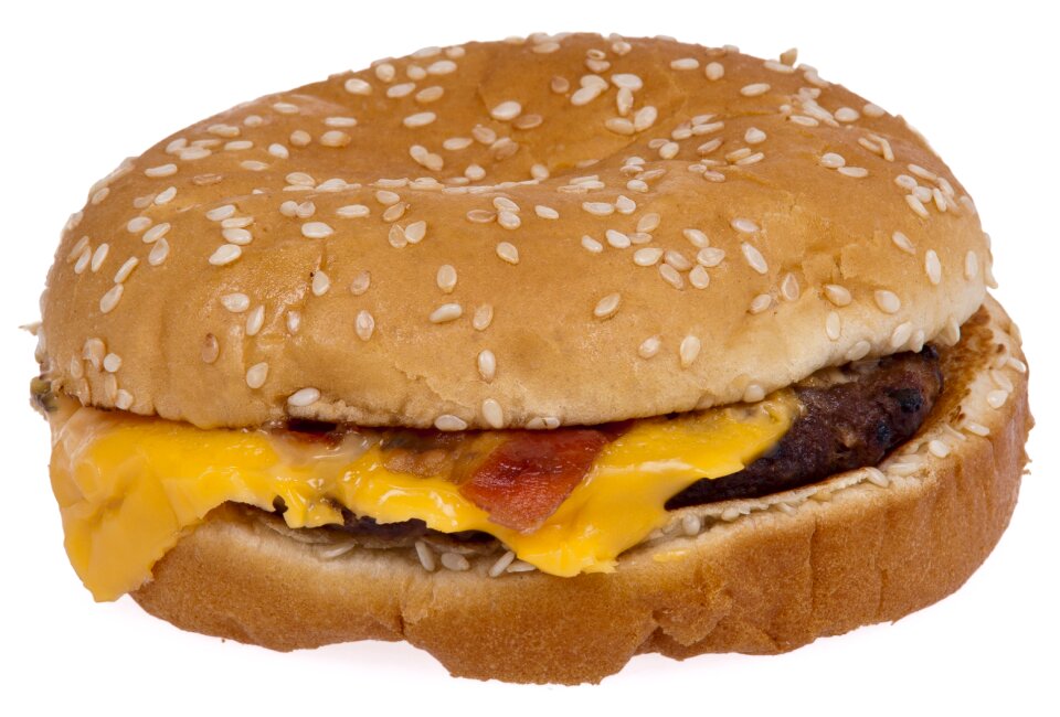 Unhealthy eat lunch