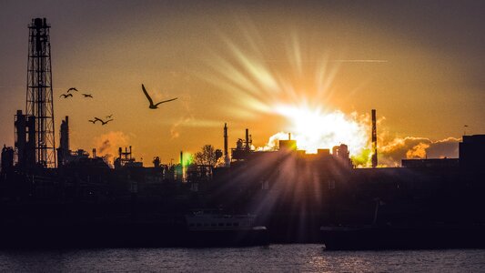Abendstimmung setting sun afterglow