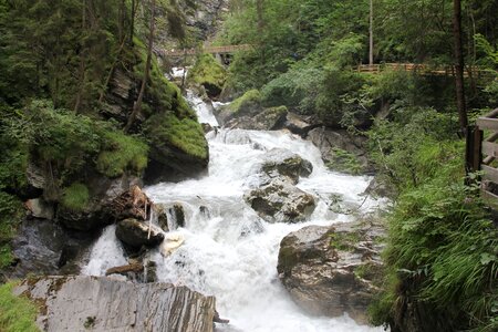 Nature waterfall rock
