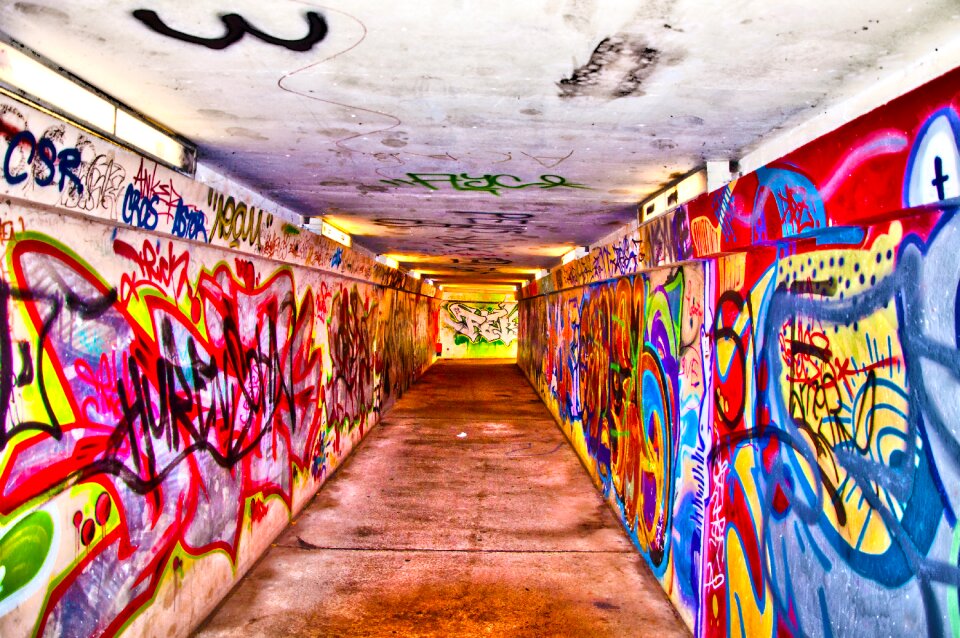 Concrete mural youth