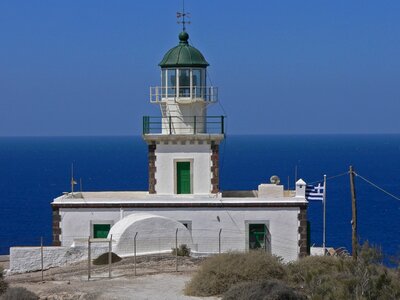 Lighthouse santorini landscape