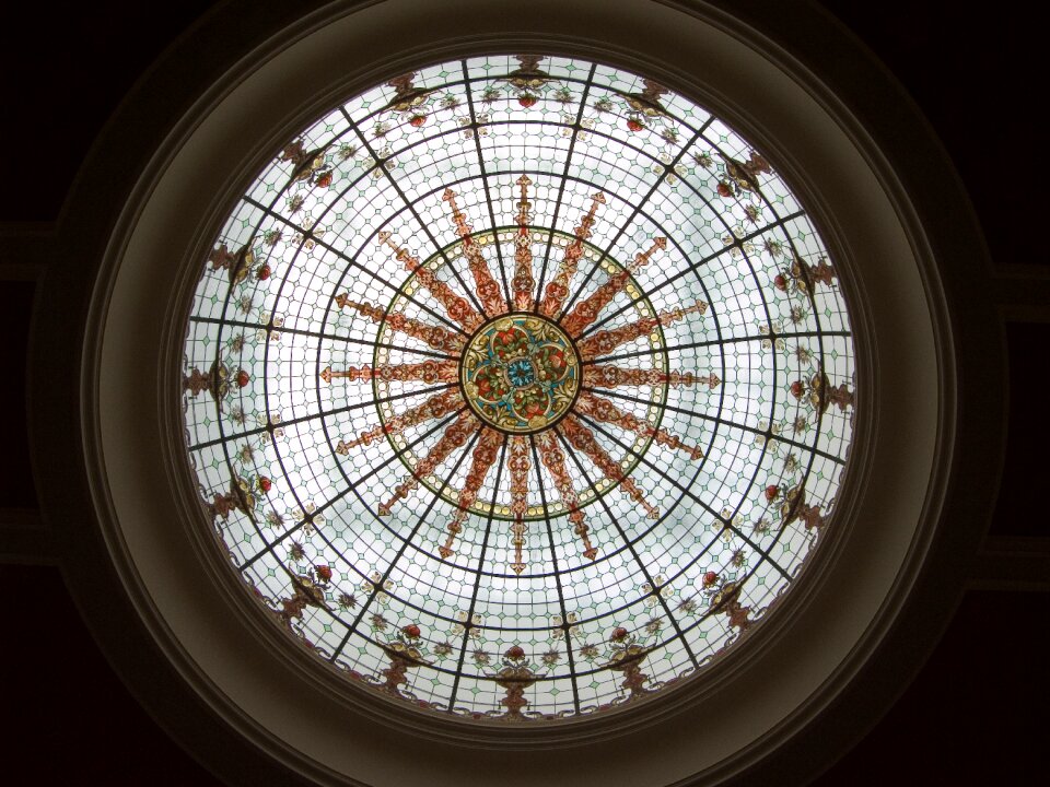Glass dome building construction