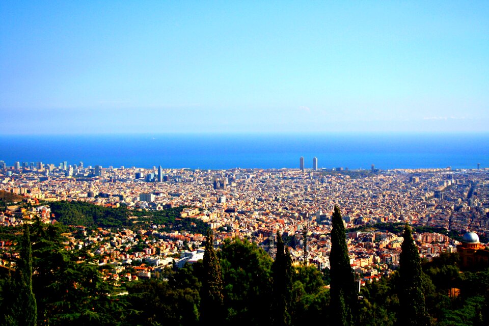 Catalonia skyline city