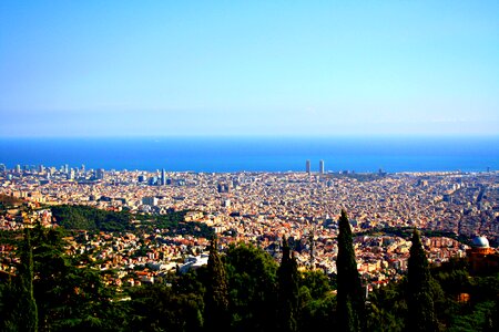 Catalonia skyline city
