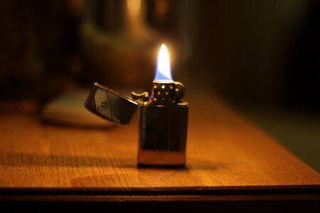 Zippo flame lighter photo