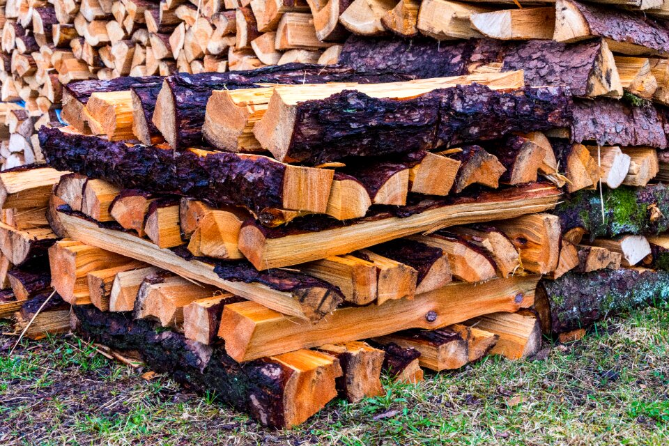 Timber firewood holzstapel