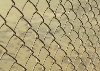 Diamond fence chain link diamond metal photo