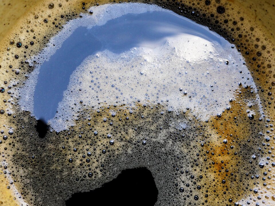 Crema foam coffee break