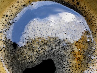 Crema foam coffee break