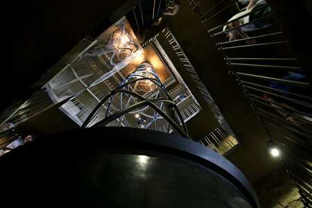 Elevator travel square