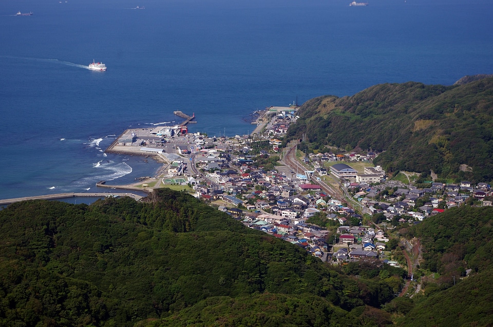 Kanaya port landscape nokogiriyama