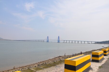 The scenery sea bridge