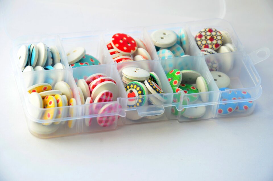 Sewing button a bunch of