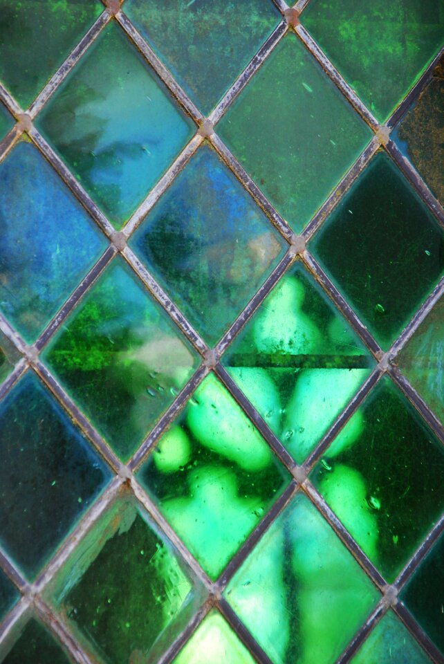 Light reflections glass stained glass