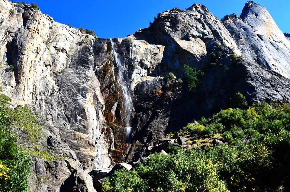 Mountains waterfall nature