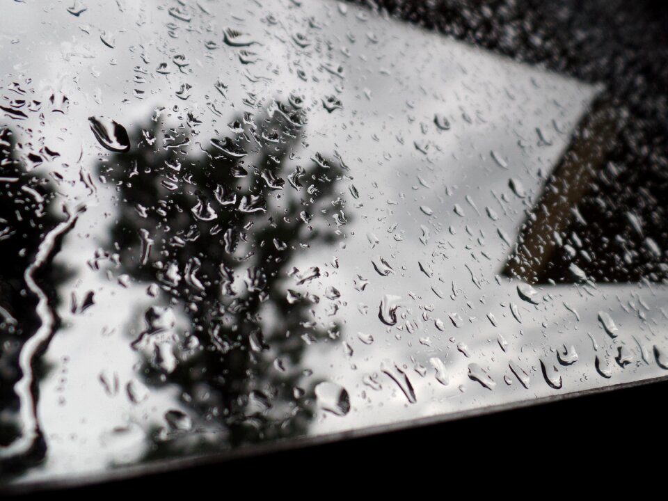 Drops glass nature
