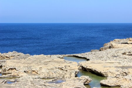 Nature blue seascape photo