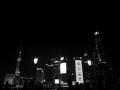 Night scene shanghai photo