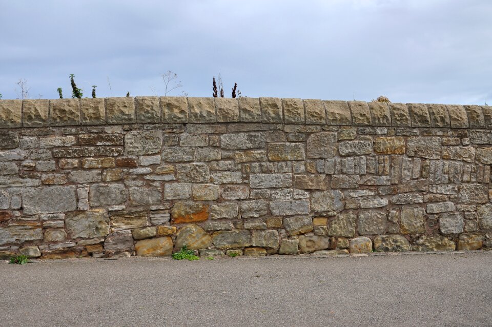 Stone old stone wall