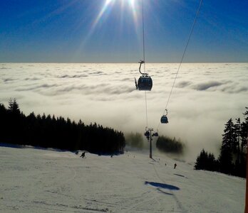 Winter fog czech republic photo