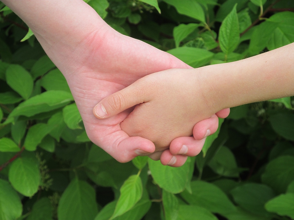 Trust friends two hands