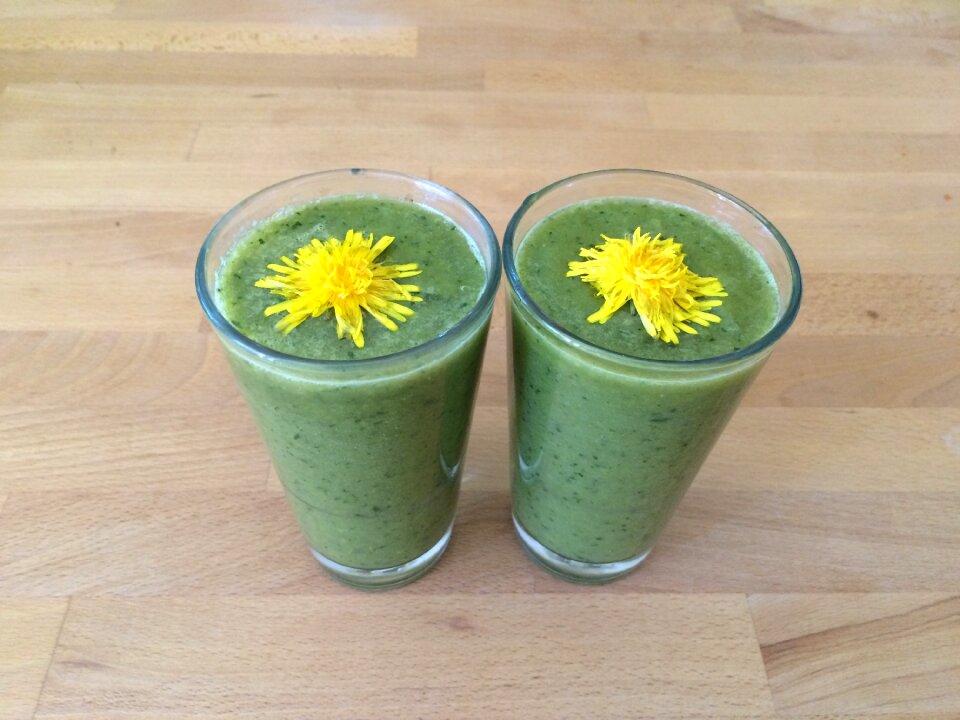 Vitaminhaltig green smoothie vital substances