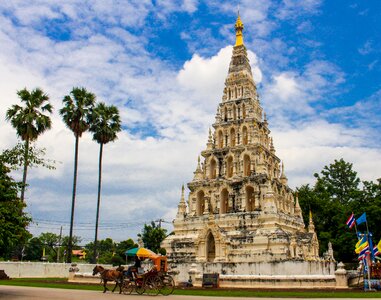 Tourism thailand wat chedi liam