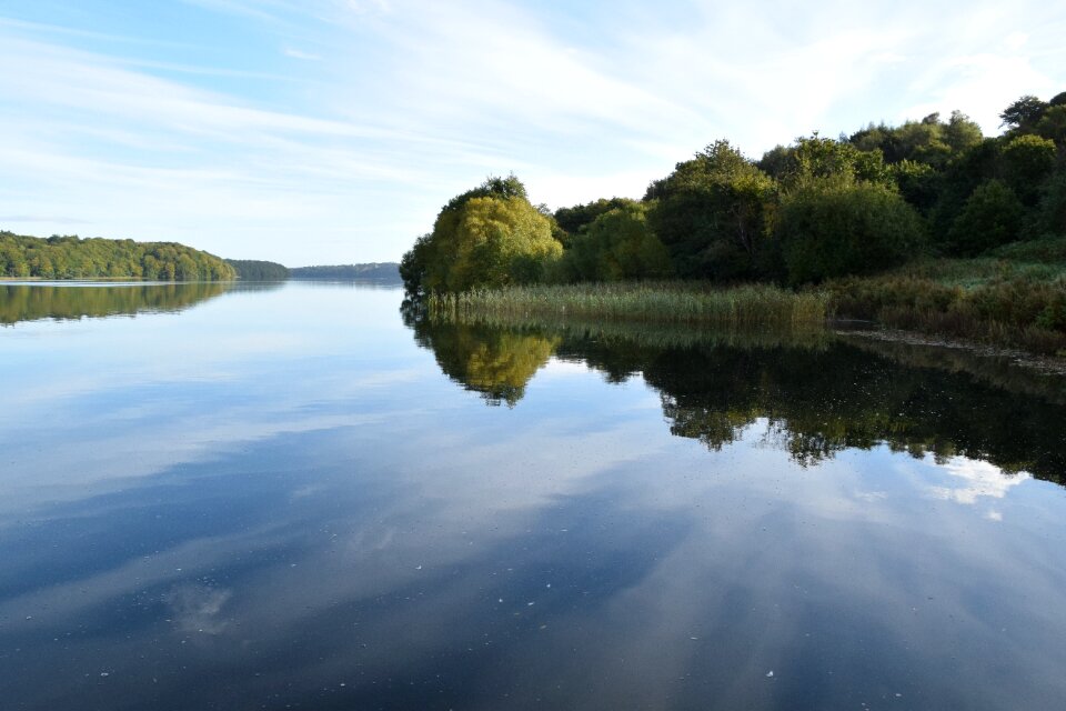 Water edge landscape lake