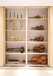 Violin trumpet saxophone photo