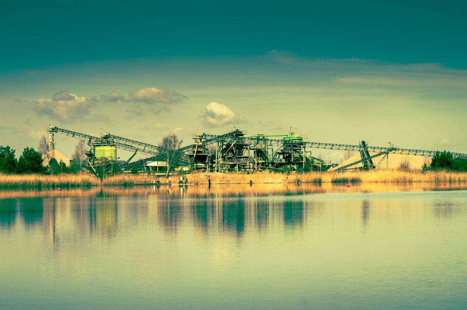 Industrial plant factory building work