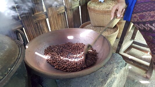 Coffee bean luwat coffee traditional coffee photo
