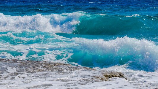 Spray sea nature photo