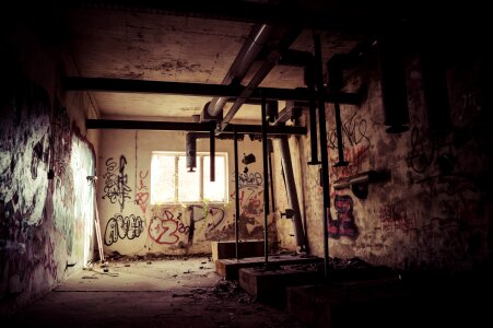Old factory building ruin