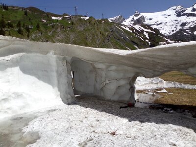 Ice cave switzerland sun