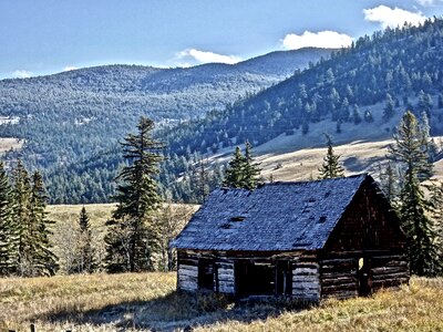 Cabin mountains traditional