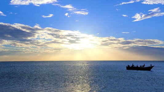 Landscape venezuela boat