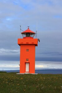 Iceland lighthouse red photo