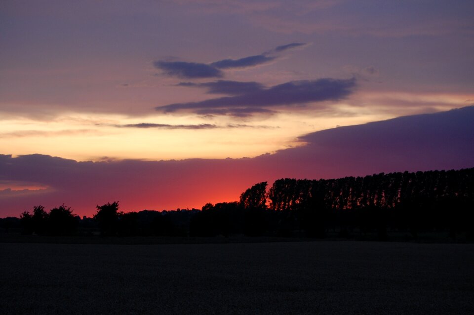 Sunset sky landscape