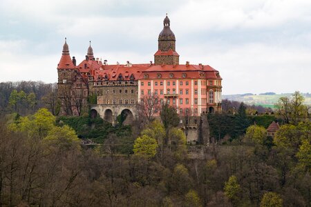 Monument castle książ castle gardens photo