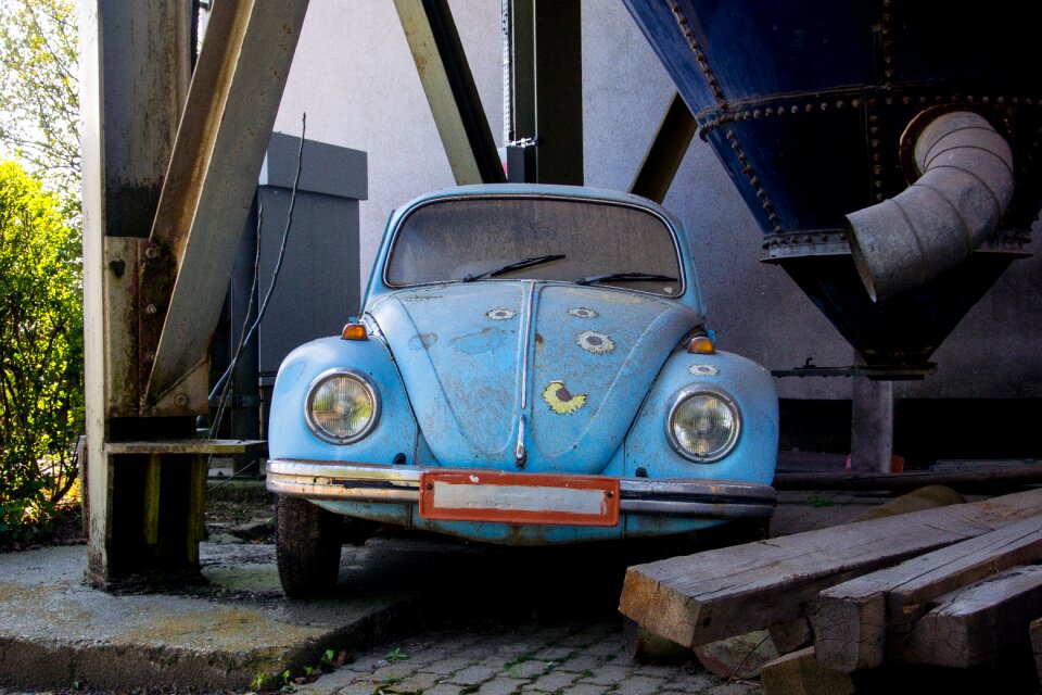 Rusty dirty volkswagen