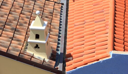 Roof tiles rooftop