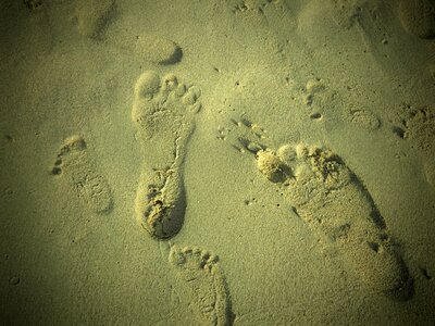 Beach walking photo