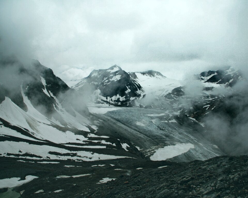Mountains clouds summit