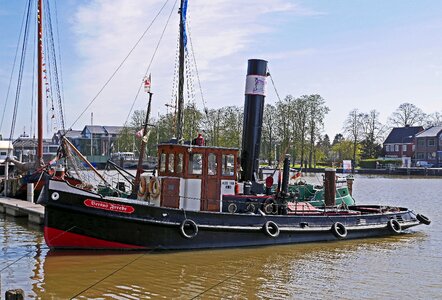 Empty east frisia schleppdampfer