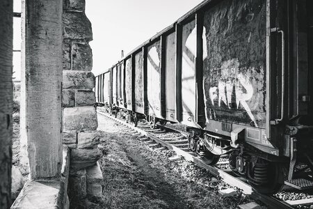 Railway transport old photo