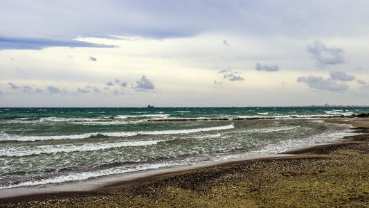 Cloudy windy scenery