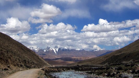 Tibet clouds plateau
